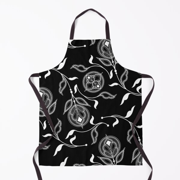 Item preview, Black and White Medallion Paisley designed and sold by Carolina Diaz.