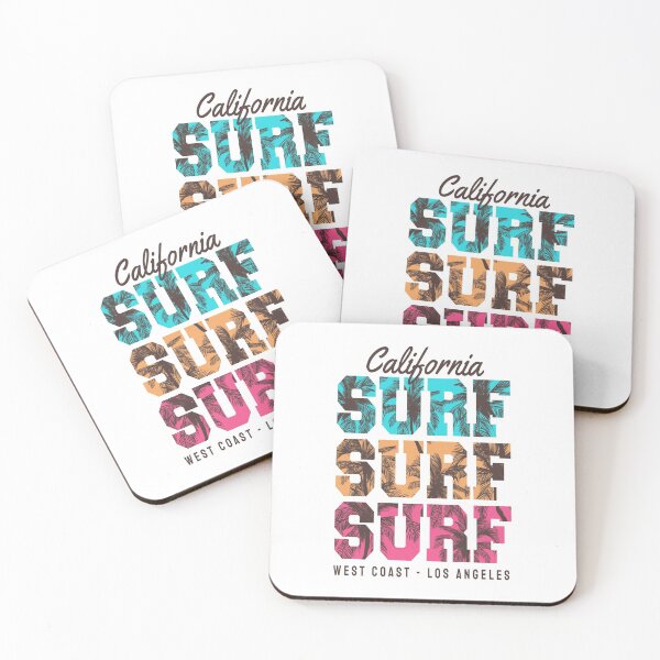 Item preview, California Surfing in Los Angeles-gift idea for experienced or beginner surfers designed and sold by BRtisticDesigns.