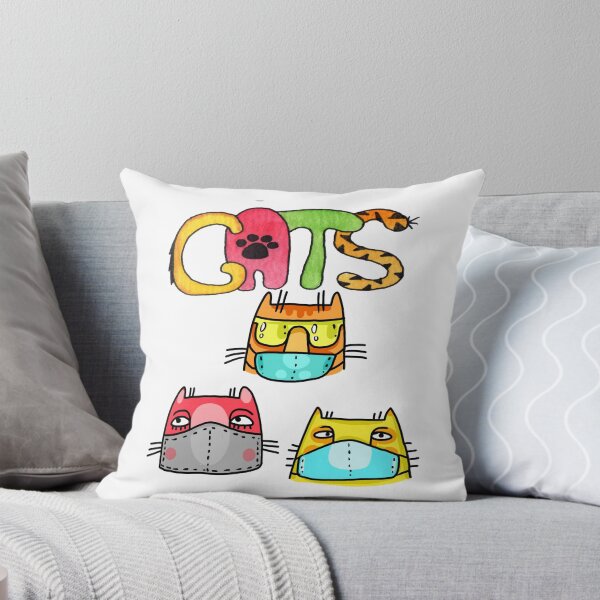 Item preview, Funny Cats with Facemasks-gift idea for cat lovers designed and sold by BRtisticDesigns.