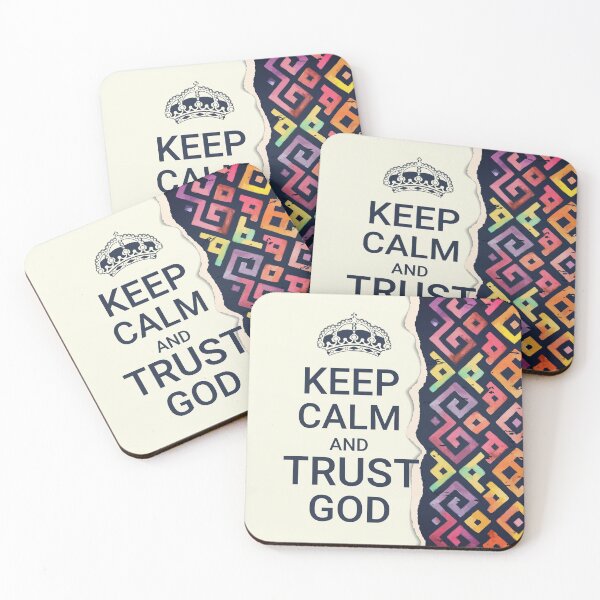 Item preview, KEEP CALM AND TRUST GOD designed and sold by della95.