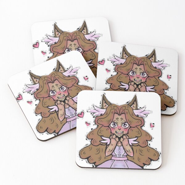 Artikelvorschau, Reverie Hellhound Welpe, Liebesherzen, Pannen, Großdruck entworfen und verkauft von ReverieCosplay.