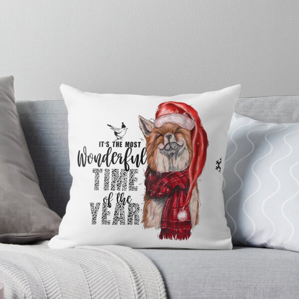 Item preview, The Most Wonderful Time-artistic fox Christmas gift for fox lovers designed and sold by BRtisticDesigns.