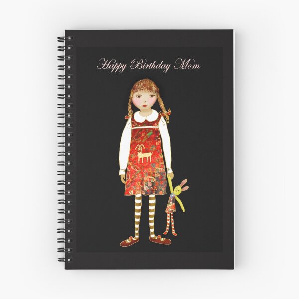 Item preview, Happy Birthday Mom, little girl with bunny toy designed and sold by Mary Taylor.