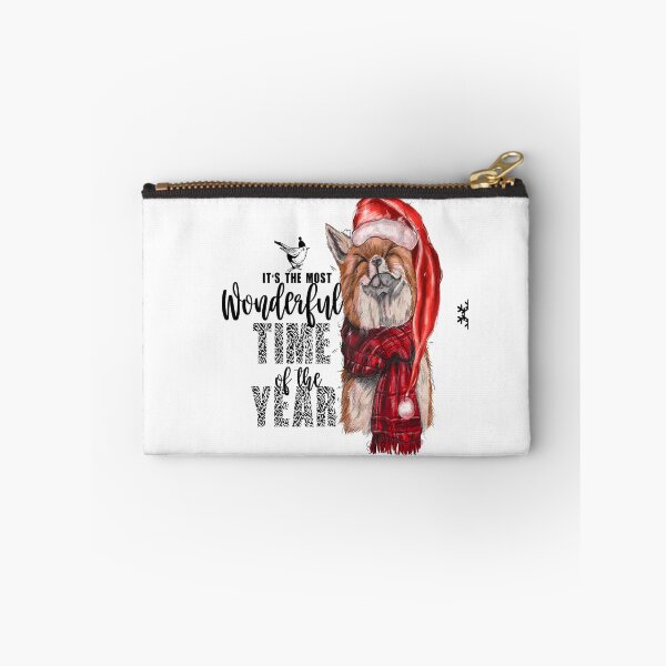 Item preview, The Most Wonderful Time-artistic fox Christmas gift for fox lovers designed and sold by BRtisticDesigns.
