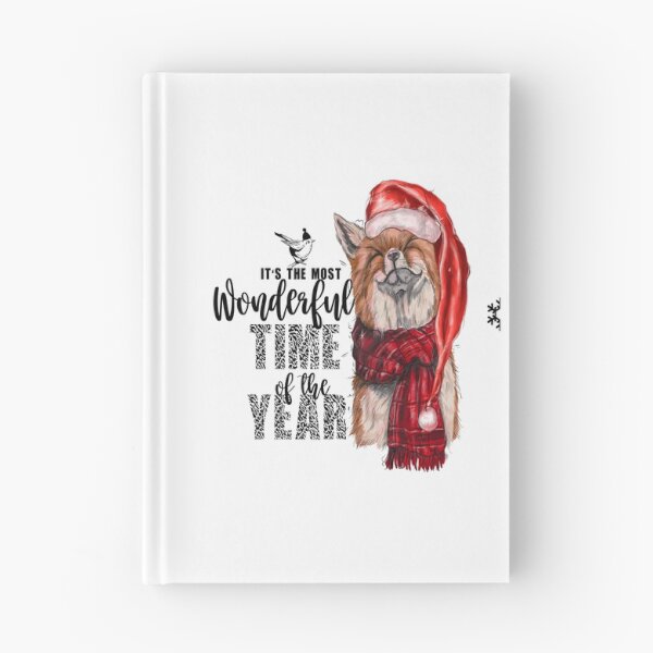 Item preview, The Most Wonderful Time-artistic fox Christmas gift for fox lovers designed and sold by BRtisticDesigns.