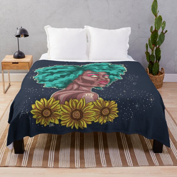 Item preview, Cosmic Virgo Blue | Virgo Zodiac designed and sold by Karli Mogen.