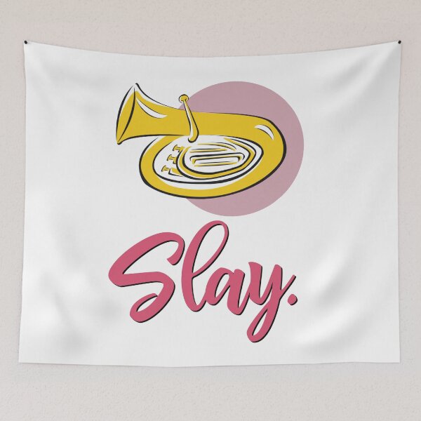 Item preview, Slay - Tuba/Sousaphone/Euphonium designed and sold by BandMomDesigns.