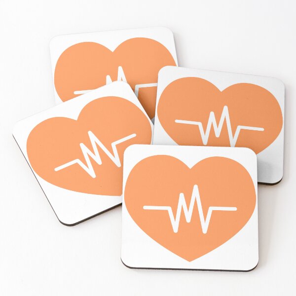 Item preview, Orange Heartbeat designed and sold by Mywaymylife.