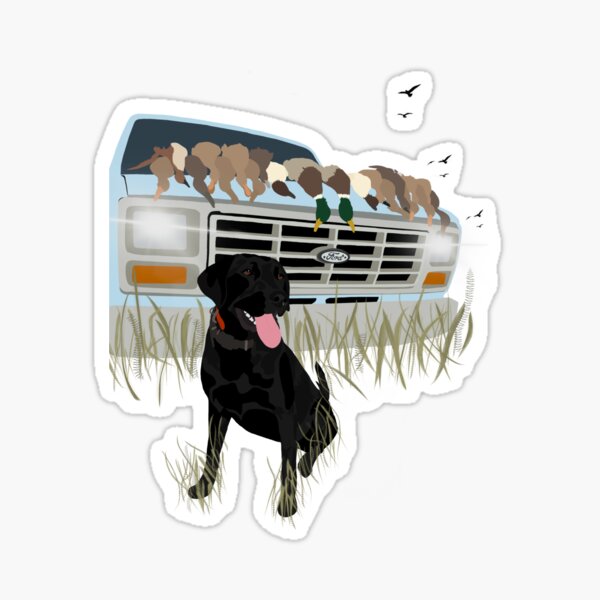 Black lab Sticker