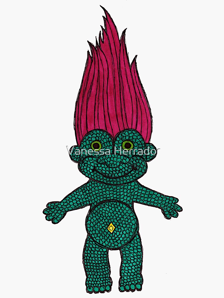 Troll Sticker For Sale By Safetycut Redbubble 