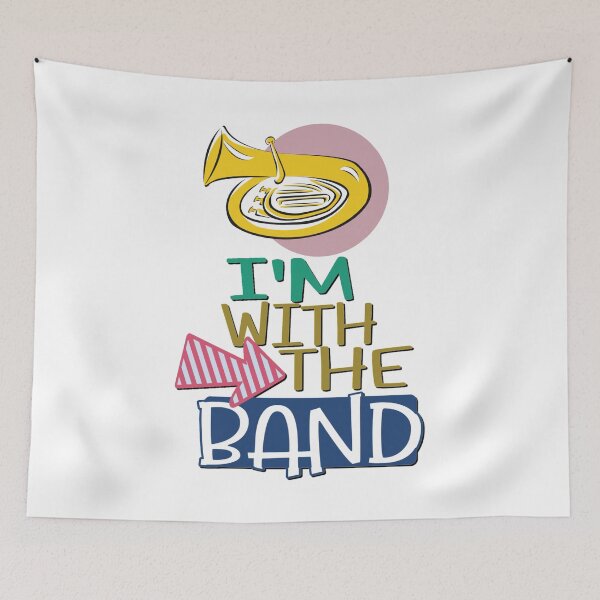 Item preview, I'm With The Band - Tuba/Sousaphone/Euphonium designed and sold by BandMomDesigns.