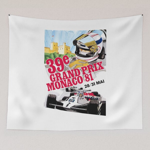 Item preview, 1981 Monaco Grand Prix Race Advertising Poster designed and sold by retrographics.