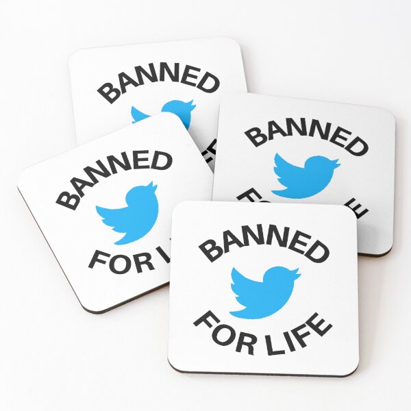 Item preview, Banned for Life by Twitter, Social Media Ban designed and sold by Zentropik.