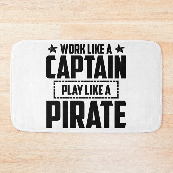Item preview, Work LIke a Captain, Party Like a Pirate funny gift idea for boat owners or pirate lovers designed and sold by BRtisticDesigns.