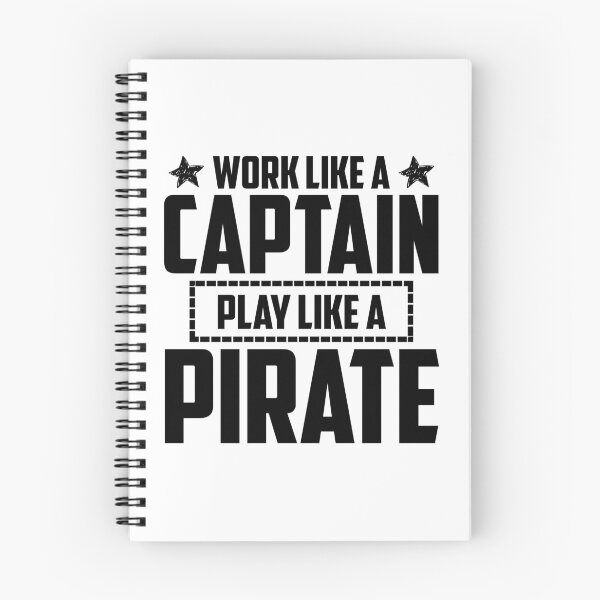 Item preview, Work LIke a Captain, Party Like a Pirate funny gift idea for boat owners or pirate lovers designed and sold by BRtisticDesigns.