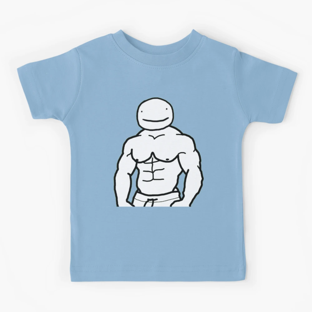Minecraft Dream Gym Gains Muscle motivation Kids T-Shirt by Dream
