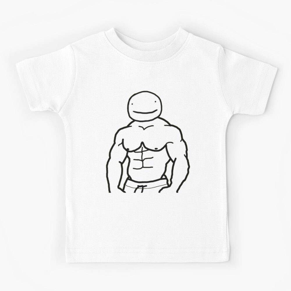 Minecraft Dream Gym Gains Muscle motivation Kids T-Shirt by Dream