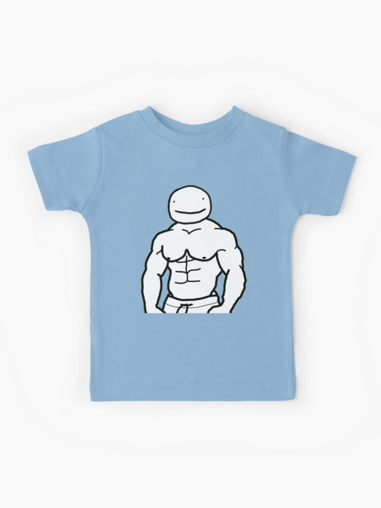 Minecraft Dream Gym Gains Muscle motivation Kids T-Shirt by Dream