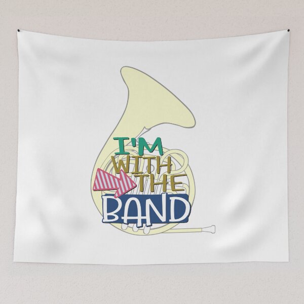 Item preview, I'm With The Band - French Horn designed and sold by BandMomDesigns.