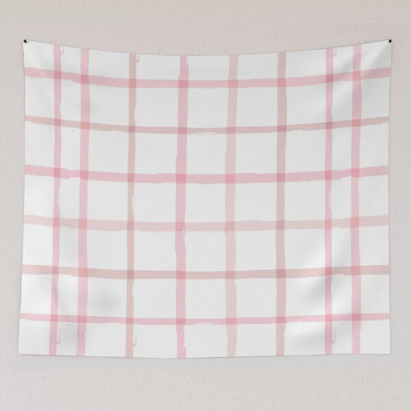 Item preview, Pink and white Checkered Plaid  designed and sold by Dollfacedesign.