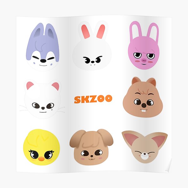 Skzoo Rabbit Minho Poster By Orimei Redbubble