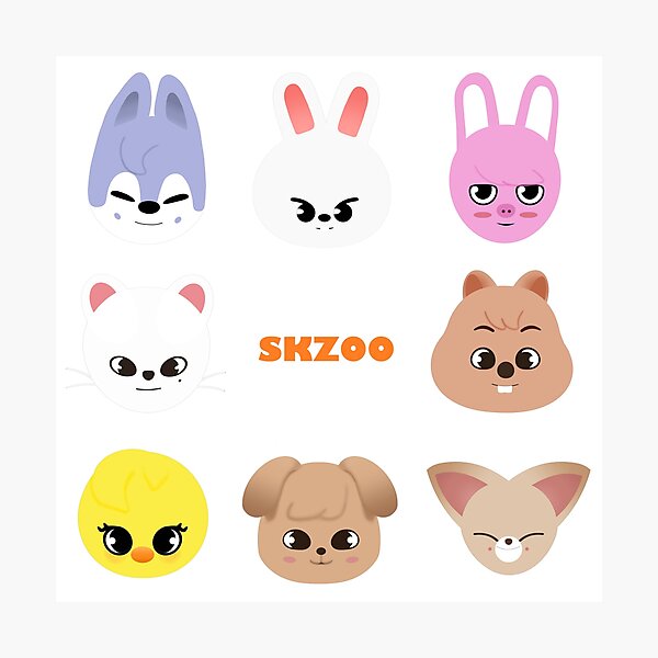 "SKZOO Stray Kids" Photographic Print for Sale by JessicaS24 | Redbubble