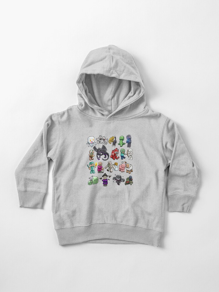 Minecraft mobs of cute characters Toddler Pullover Hoodie