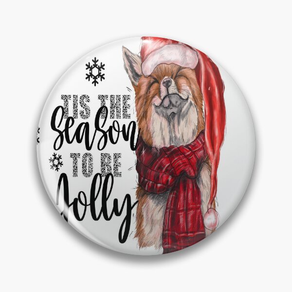 Item preview, Tis The Season To Be Jolly artistic Christmas fox gift idea designed and sold by BRtisticDesigns.