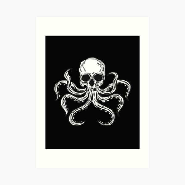 "Skeleton Scary Skull Octopus Halloween Rock And Roll best gift ideas
