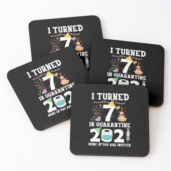 Item preview, I Turned 7 In Quarantine 7th Birthday 2021 Gift Youth designed and sold by DanielleNicolet.