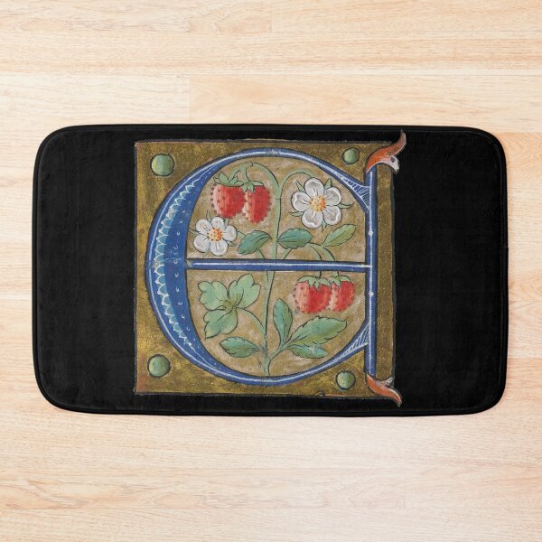 Item preview, Letter A Initial manuscript art — medieval art  -  Illuminated manuscripts art designed and sold by Qrhoo.
