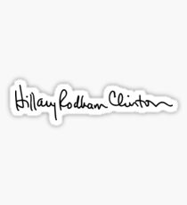 Pegatina Hillary's Signature