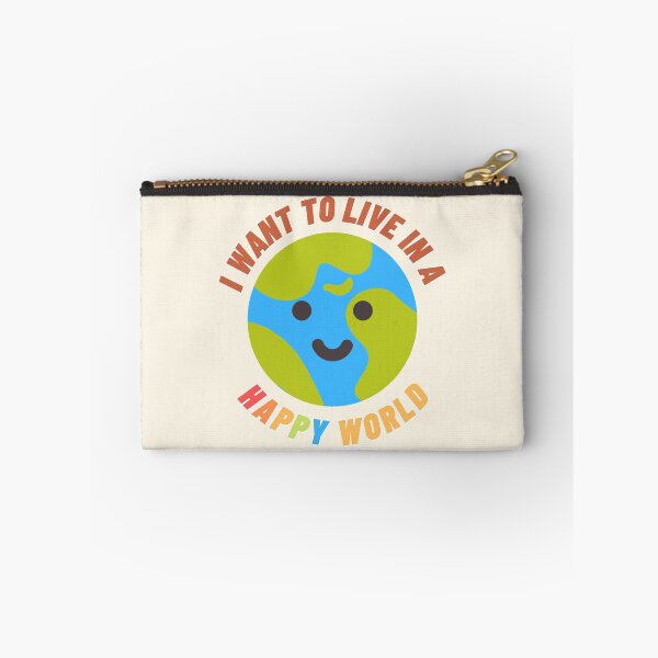 Item preview, I want to live in a happy world designed and sold by Ma-DesignsStore.