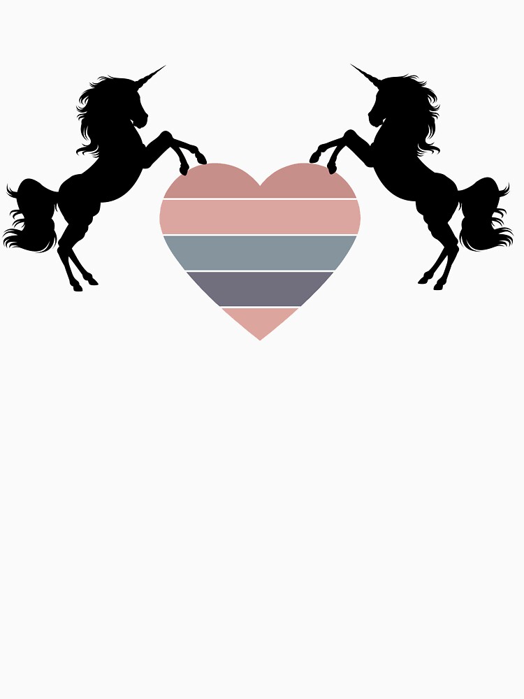 Valentine's Pastel Unicorn Heart by mikepil