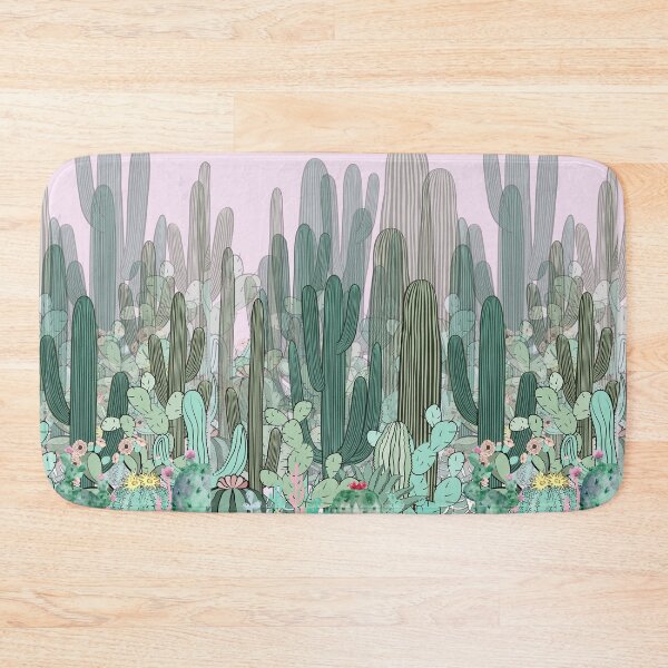 Item preview, Dusty pink desert cacti cute print designed and sold by TheWaterBirds.