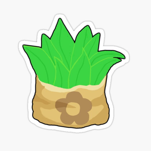 "ACNH clump of weeds (Outlined)" Sticker by KwuarmSmoke Redbubble