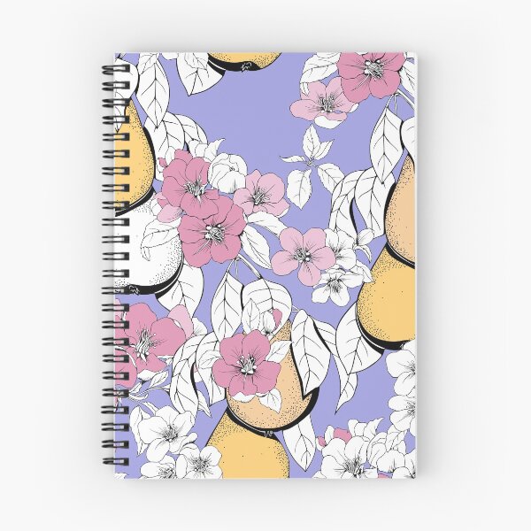 Item preview, Pears and flowers on a violet background designed and sold by Olga Shashok.