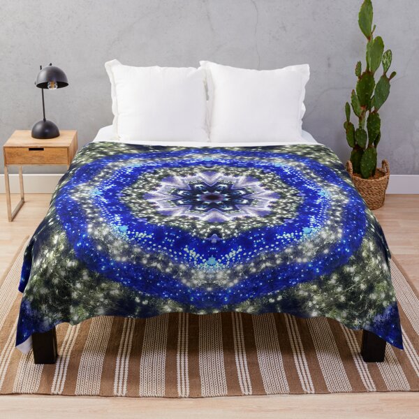 Item preview, Happy Blues - blue and white kaleidoscope from lighted trees 1430 designed and sold by rvjames.