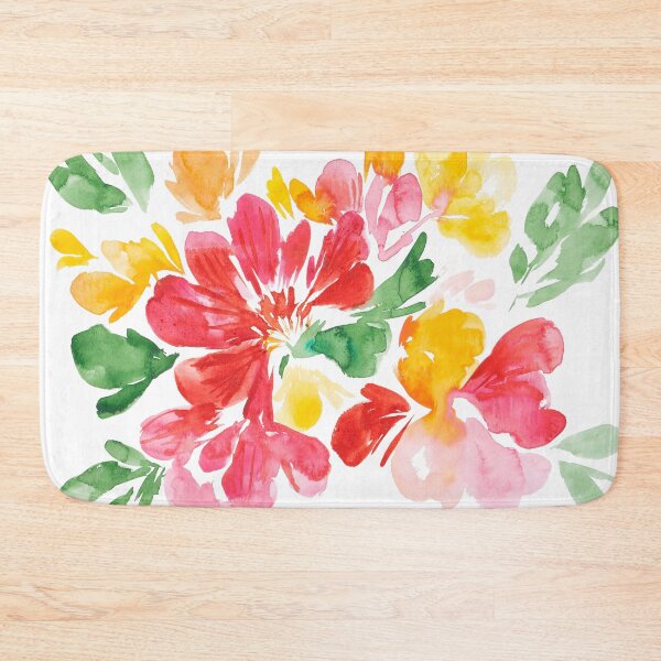 Item preview, Vibrant loose flower watercolors designed and sold by Ilze Lucero.