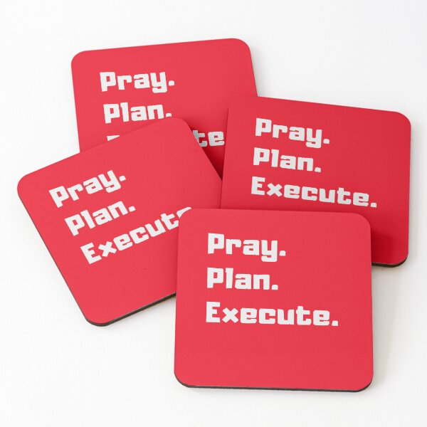 Item preview, Pray. Plan. Execute. designed and sold by myflyfaith.