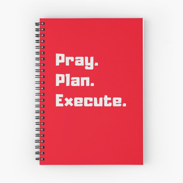 Item preview, Pray. Plan. Execute. designed and sold by myflyfaith.