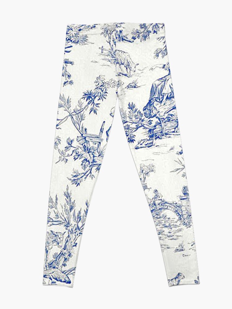 Alternate view of Beautiful Blue French Toile Leggings