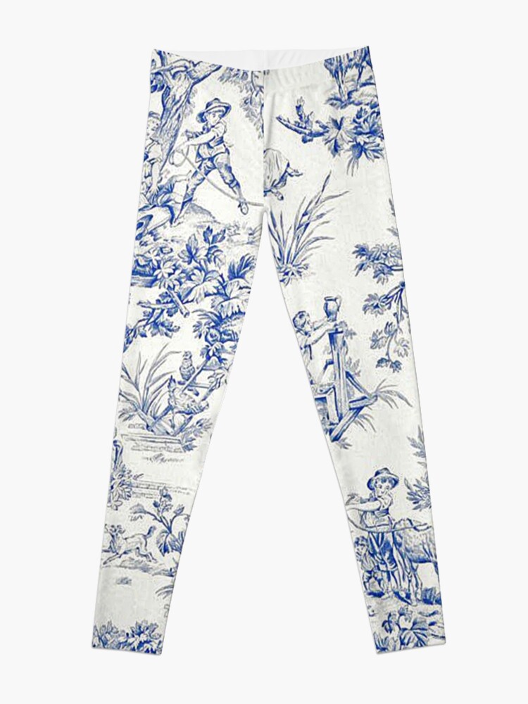 Alternate view of Beautiful Blue French Toile Leggings