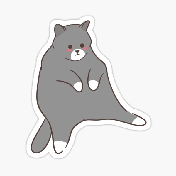 Item preview, Cute fat tuxedo cat designed and sold by CricketDoodles.