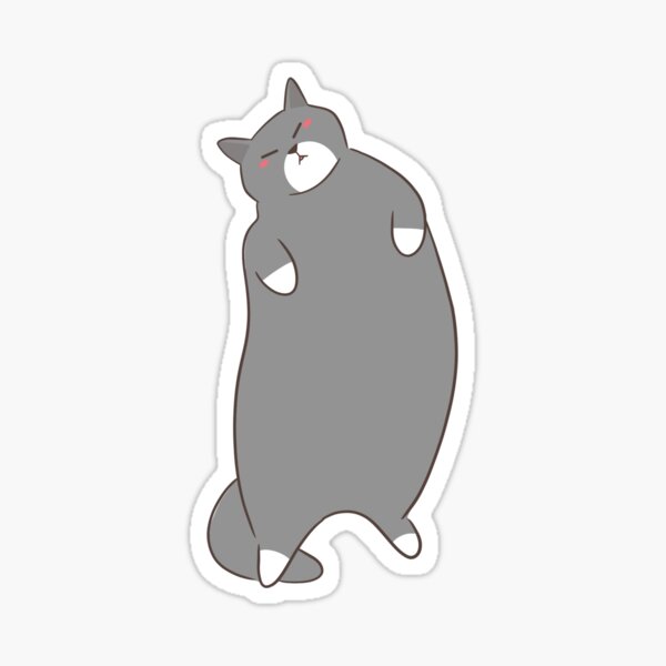 Item preview, Sleeping Cute fat tuxedo cat designed and sold by CricketDoodles.