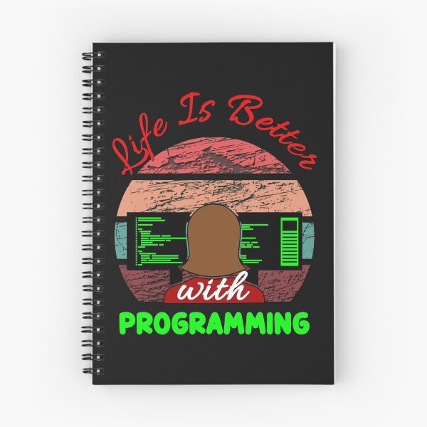 Item preview, Life Is Better With Programming - Cool Sunset Retro Computer Programmer Gift Idea designed and sold by leo121687.