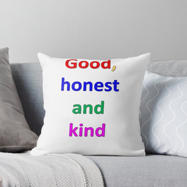 Item preview, Font in different colors says Good, honest and kind designed and sold by Vicky Rodden.