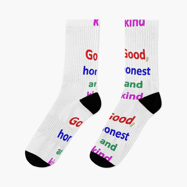 Item preview, Font in different colors says Good, honest and kind designed and sold by Vicky Rodden.