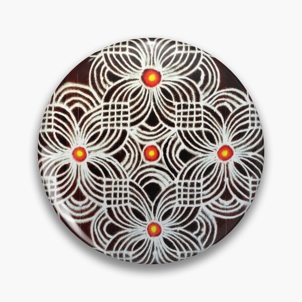 Item preview, Cosmic waves kolam designed and sold by HemaKrishna.