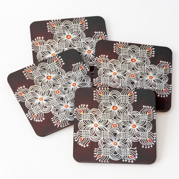 Item preview, Cosmic waves kolam designed and sold by HemaKrishna.